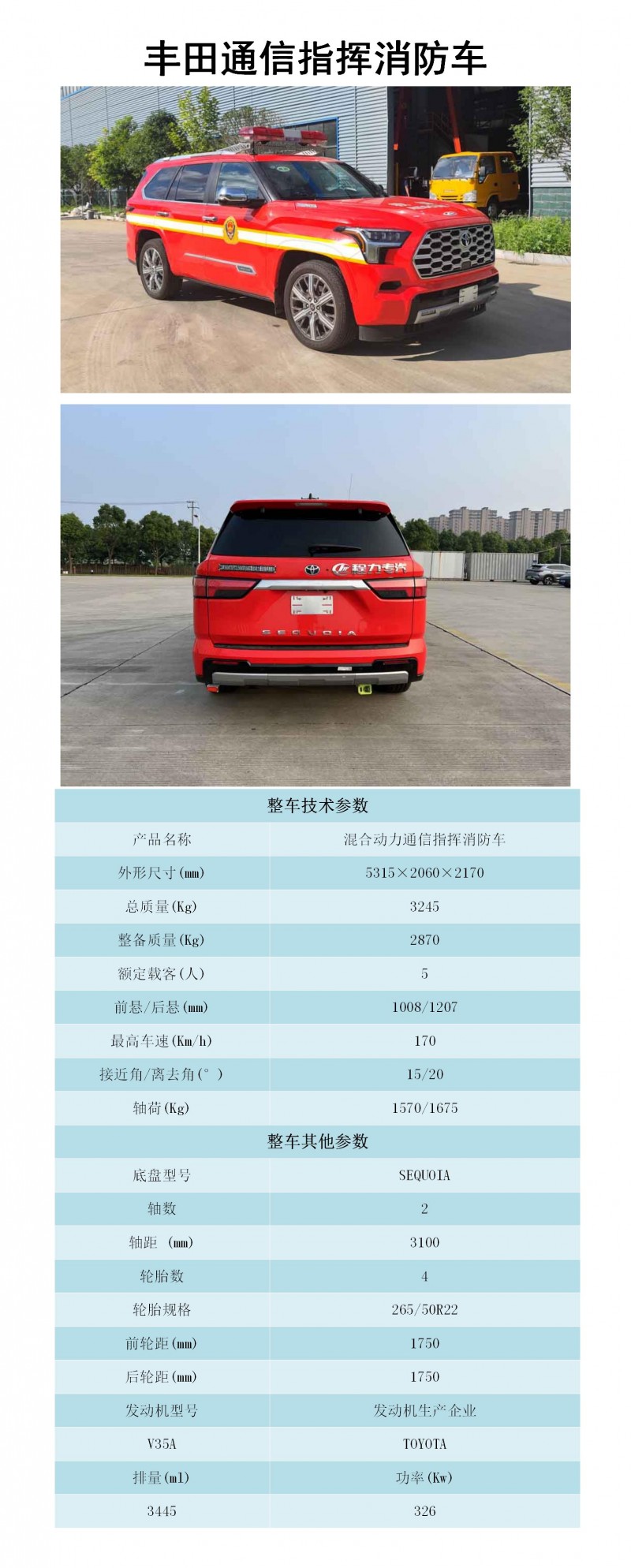 CLW5030TXFTZ150HEV-ABZ型混合動力通信指揮消防車_01
